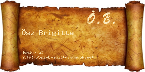 Ősz Brigitta névjegykártya